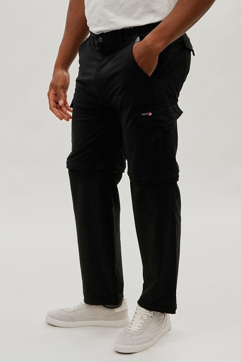 Canada Weather Gear Convertible Utility Cargo Pants - Black - Mens Pants - Canada Weather Gear
