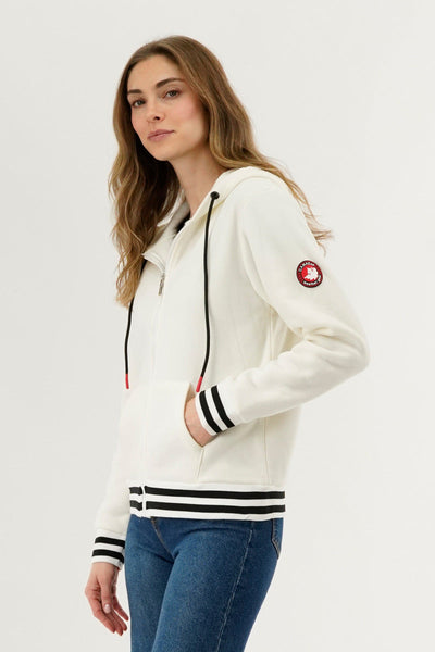 Canada Weather Gear Fleece Zip Up Hoodie - White