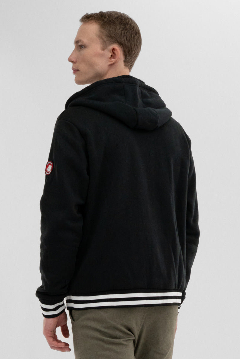 Canada Weather Gear Fleece Lined Zip Up Hoodie - Black