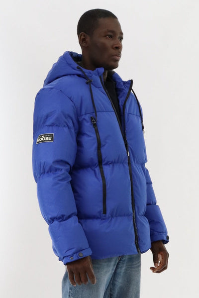 Super Triple Goose Puffer Parka Jacket - Blue - Mens Parka Jackets - Canada Weather Gear