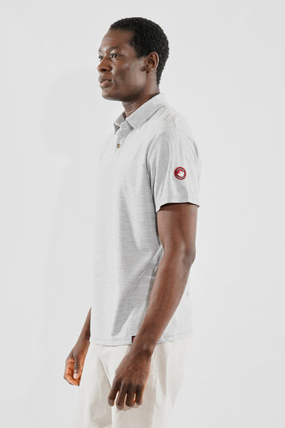 Canada Weather Gear Basic Solid Polo Shirt - Grey - Mens Polo Shirts - Canada Weather Gear