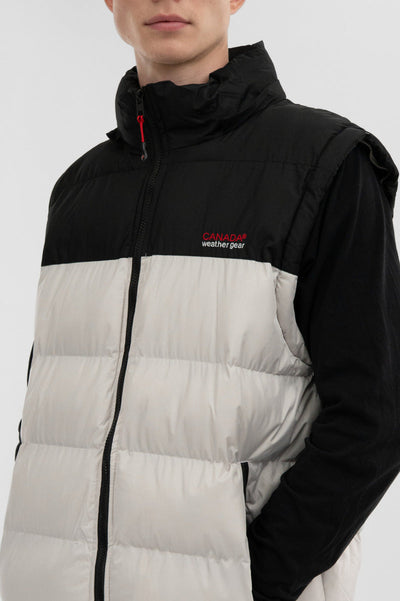 Canada Weather Gear Removable Sleeve Bomber Jacket - White