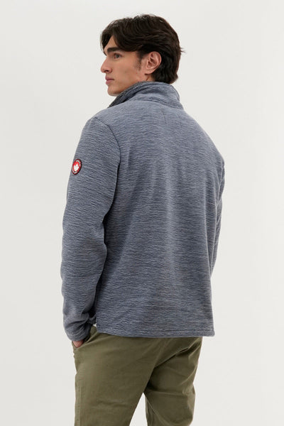 Canada Weather Gear Sherpa Lined 1/4 Zip Pullover Sweater - Navy - Mens Pullover Sweaters - Canada Weather Gear