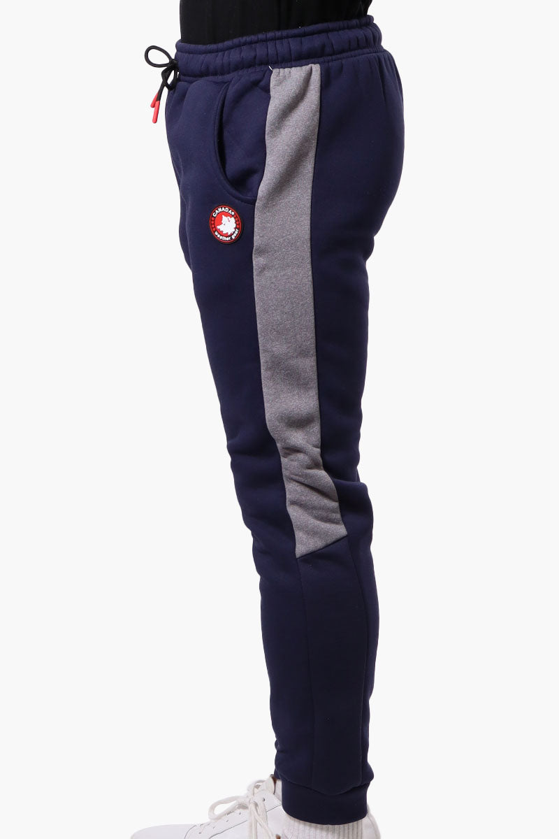 Canada Weather Gear Tie Waist Fleece Joggers - Navy