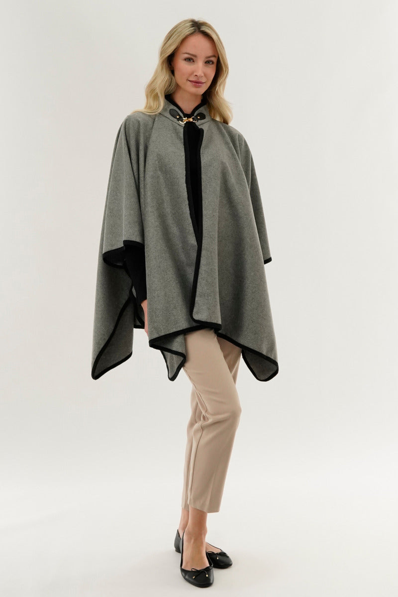 Canada Weather Gear Basic Poncho - Grey - Womens Ponchos - Canada Weather Gear