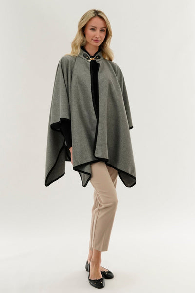 Canada Weather Gear Basic Poncho - Grey - Womens Ponchos - Canada Weather Gear