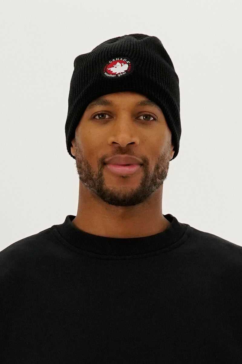 Canada Weather Gear Two-Pack Ribbed Hat - Black - Mens Hats - Canada Weather Gear
