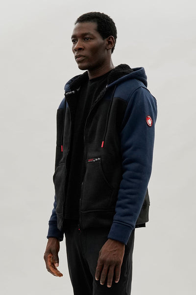 Canada Weather Gear Colour Block Sherpa Lined Lightweight Jacket - Navy