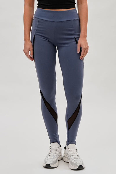 Super Triple Goose High Waisted Leggings - Grey - Womens Leggings - Canada Weather Gear