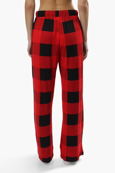 Canada Weather Gear Plaid Print Pajama Pants - Red - Womens Pajamas - Canada Weather Gear