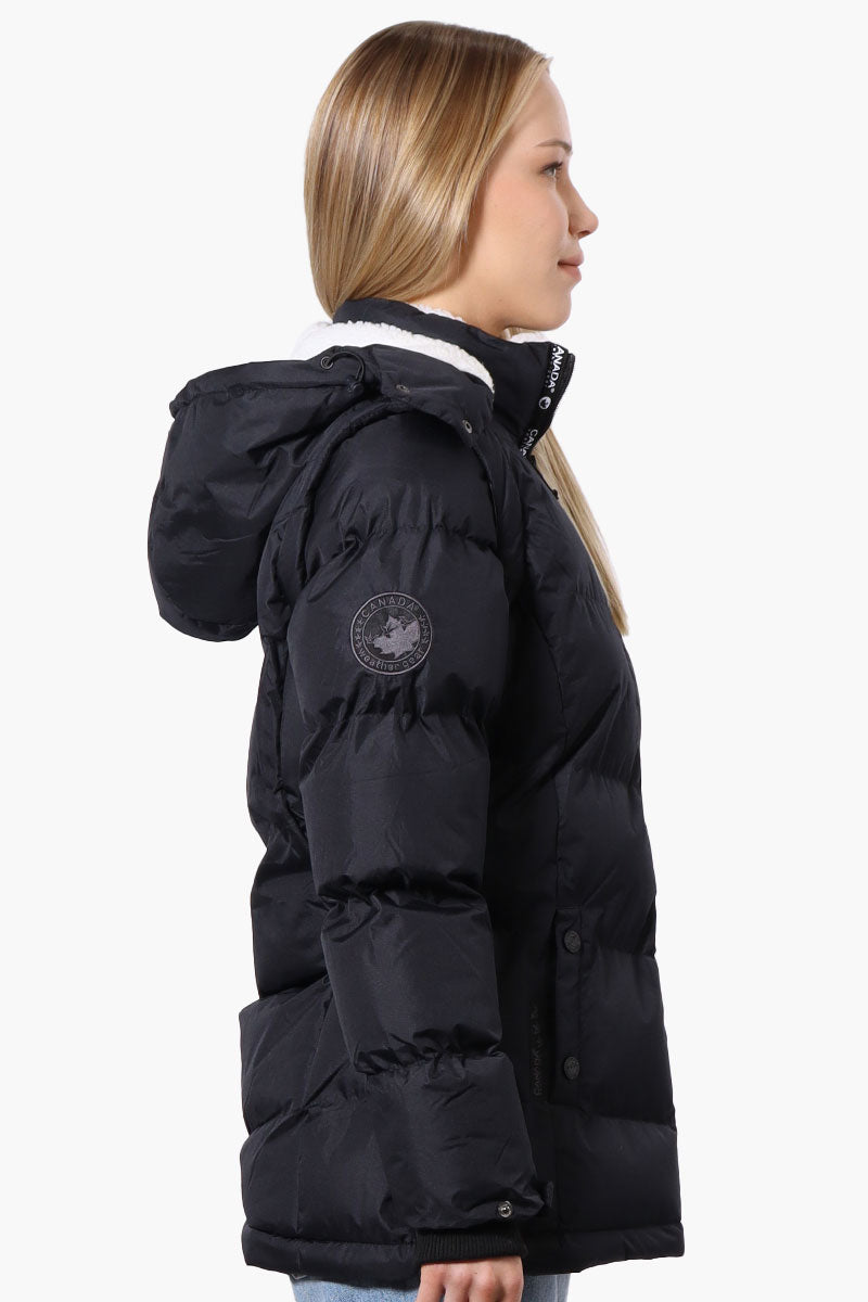 Canada Weather Gear Zip Off Sleeve Bomber Jacket - Navy - Womens Bomber Jackets - Canada Weather Gear