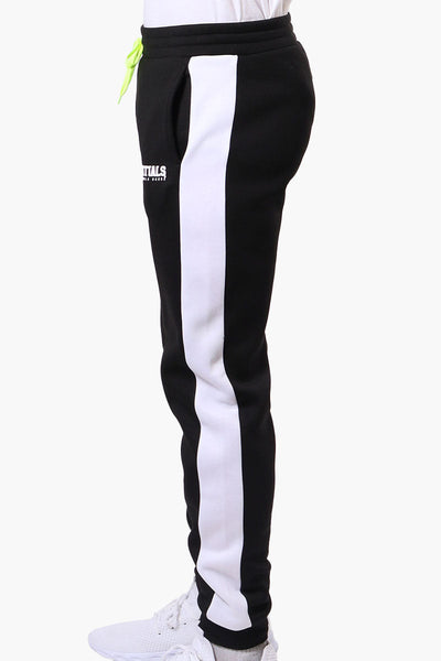 Essentials Super Triple Goose Side Stripe Tie Waist Joggers - Black - Mens Joggers & Sweatpants - Canada Weather Gear