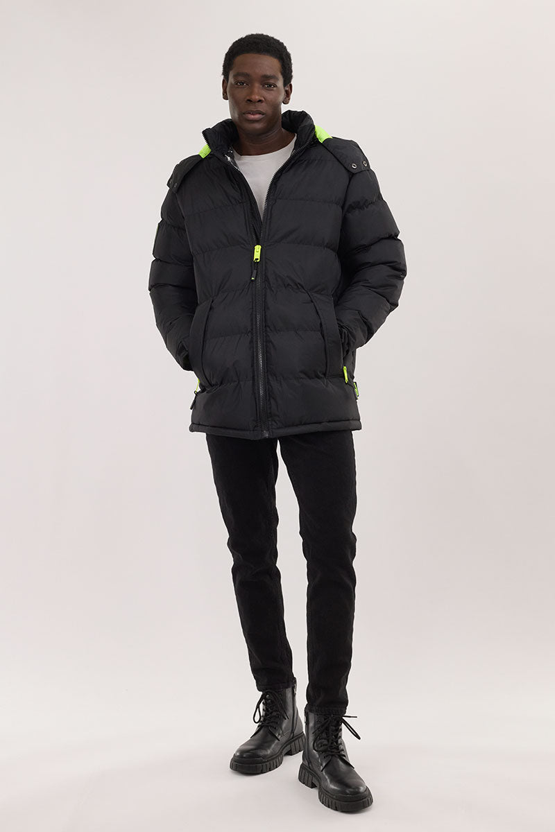 Super Triple Goose Thermal-Foil Lining Bomber Jacket - Green