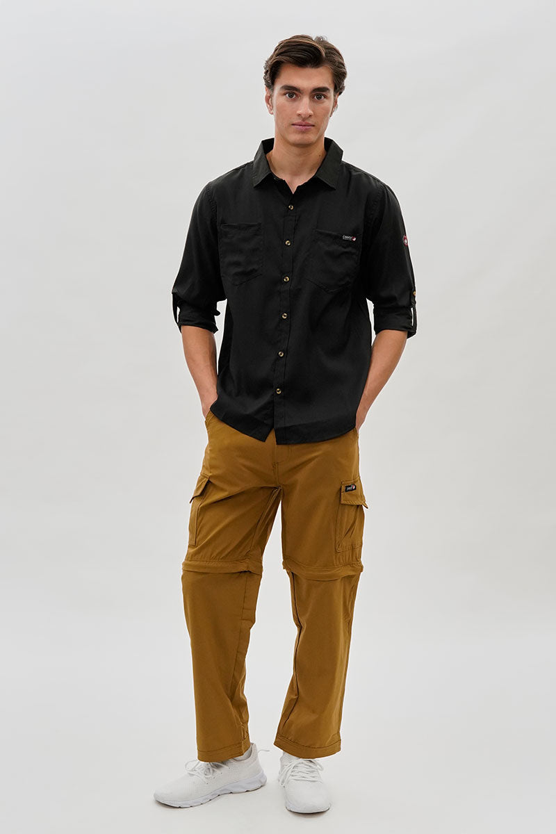 Canada Weather Gear Convertible Utility Cargo Pants - Camel - Mens Pants - Canada Weather Gear