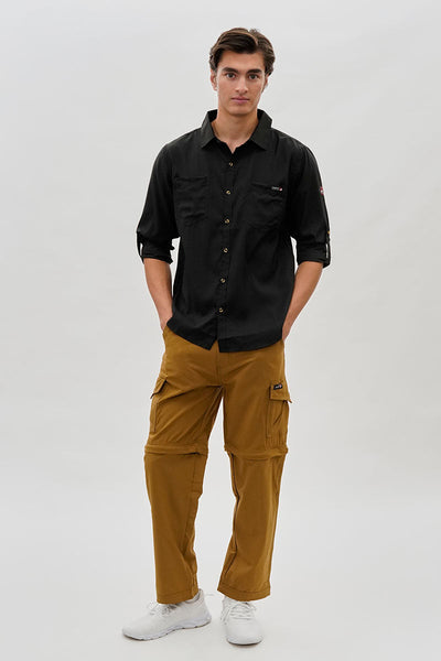 Canada Weather Gear Convertible Utility Cargo Pants - Camel - Mens Pants - Canada Weather Gear