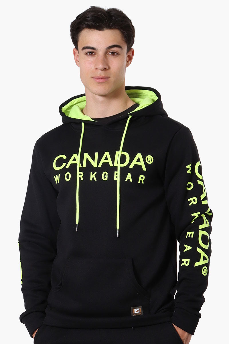 Canada Work Gear Logo Sleeve Hoodie - Black - Mens Hoodies & Sweatshirts - Canada Weather Gear