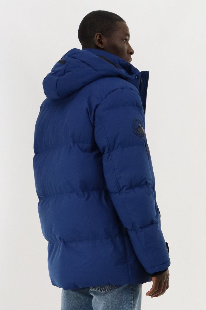 Canada Weather Gear Hip Length Parka Jacket - Blue - Mens Parka Jackets - Canada Weather Gear