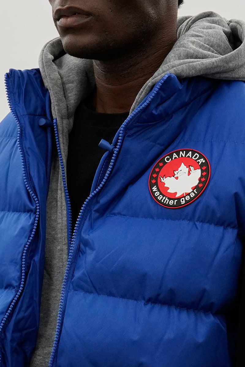 Canada Weather Gear Hooded Puffer Vest - Blue