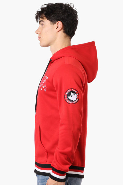 Canada Weather Gear Chest Logo Zip Up Hoodie - Red