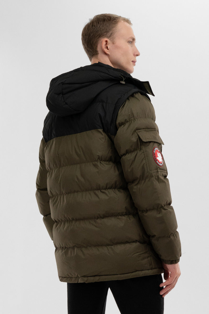 Canada Weather Gear Removable Sleeve Bomber Jacket - Olive