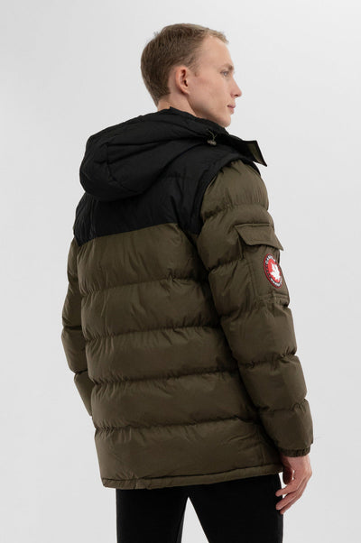 Canada Weather Gear Removable Sleeve Bomber Jacket - Olive