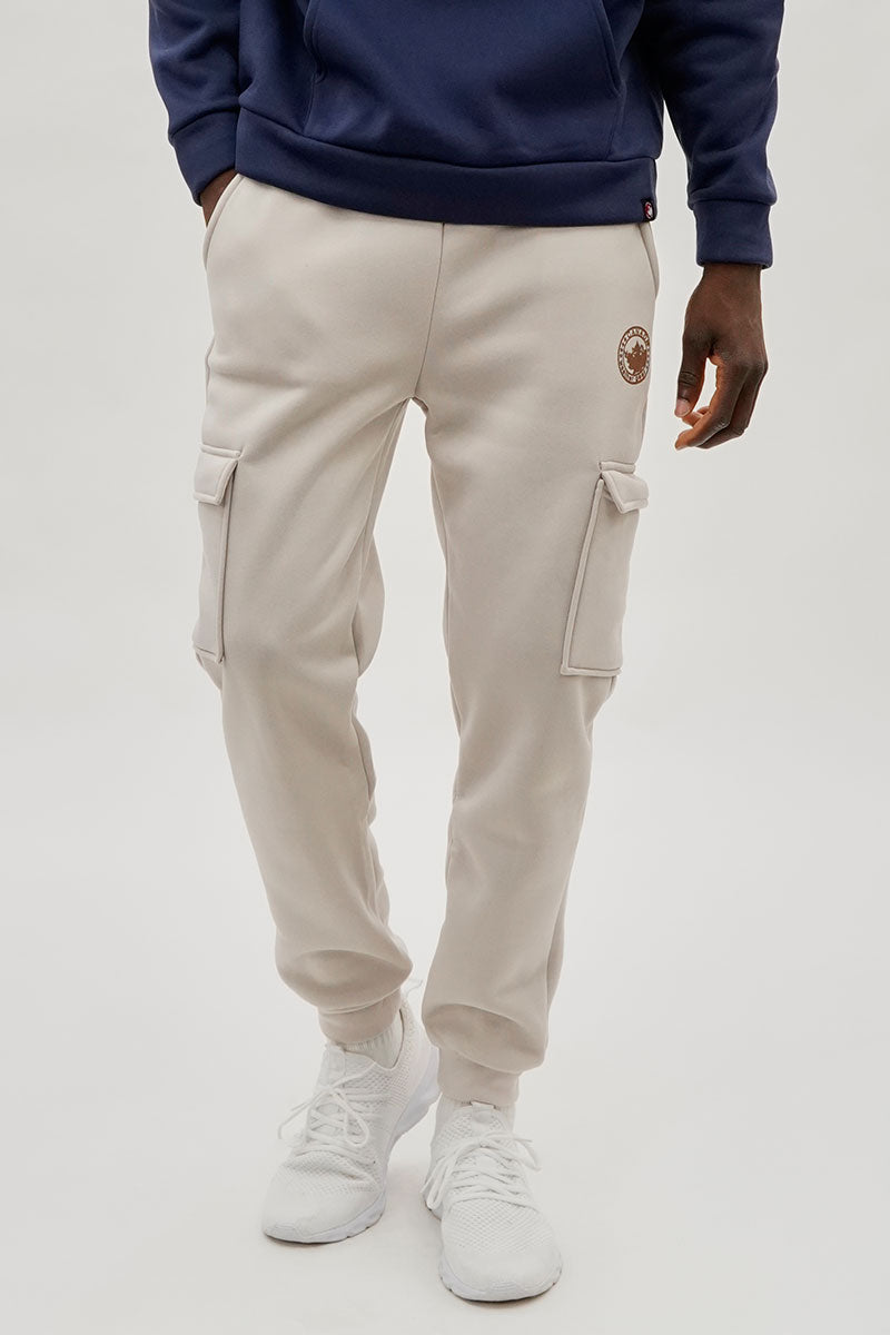 Canada Weather Gear Basic Cargo Joggers - Cream