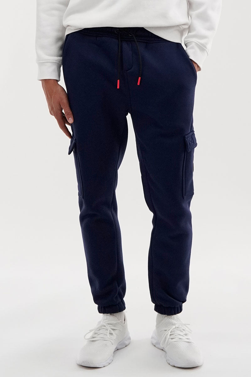 Canada Weather Gear Fleece Cargo Joggers - Navy