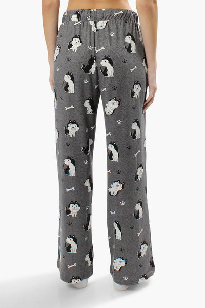 Canada Weather Gear Dog Print Pajama Pants - Grey - Womens Pajamas - Canada Weather Gear
