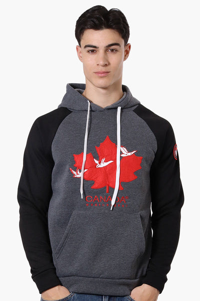 Canada Weather Gear Colour Block Chest Logo Hoodie - Black - Mens Hoodies & Sweatshirts - Canada Weather Gear