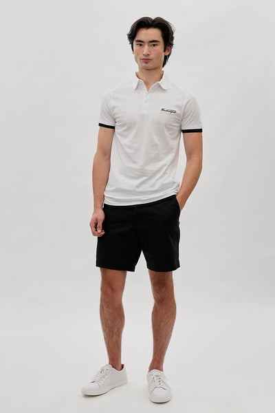 Canada Weather Gear Vintage Short Sleeve Polo Shirt - White - Mens Polo Shirts - Canada Weather Gear