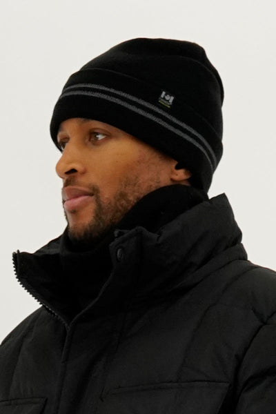 Canada Work Gear Two Piece Set Gaiter and Hat - Black - Mens Hats - Canada Weather Gear