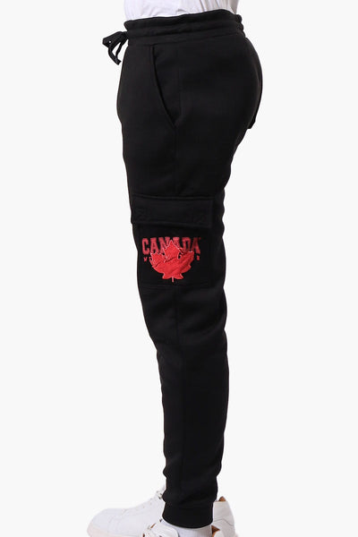 Canada Weather Gear Tie Waist Cargo Joggers - Black - Mens Joggers & Sweatpants - Canada Weather Gear