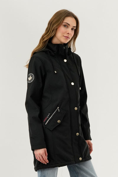 Canada Weather Gear Soft Shell Lightweight Jacket - Black