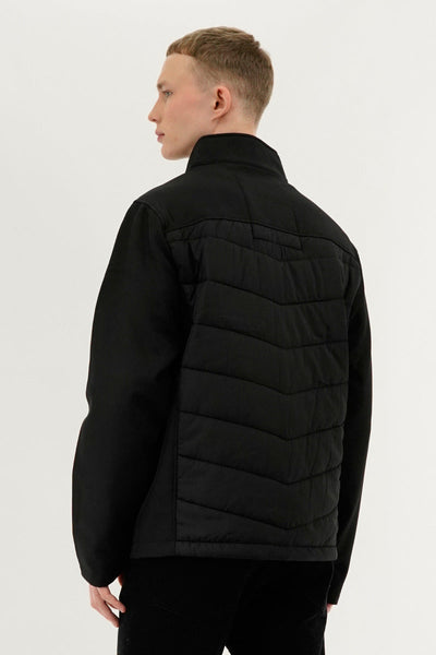 Super Triple Goose Quilted Colour Block Lightweight Jacket - Black - Mens Lightweight Jackets - Canada Weather Gear