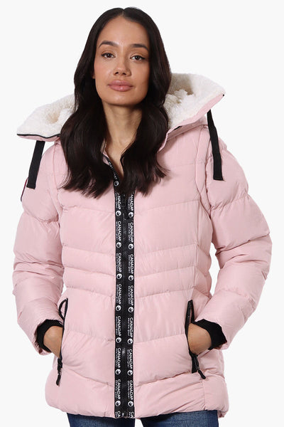 Canada Weather Gear Zip Off Sleeve Bomber Jacket - Pink - Womens Bomber Jackets - Canada Weather Gear