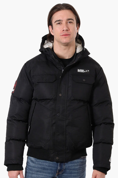 Super Triple Goose 4 Pocket Bomber Jacket - Black - Mens Bomber Jackets - Canada Weather Gear