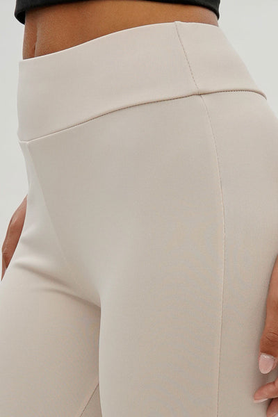Super Triple Goose Mesh Detail Leggings - Beige - Womens Leggings - Canada Weather Gear