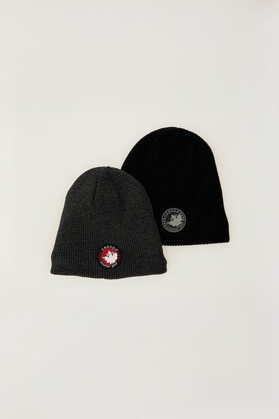 Canada Weather Gear Two-Pack Ribbed Hat - Grey - Mens Hats - Canada Weather Gear