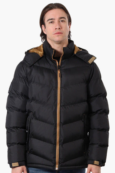 Super Triple Goose Bubble Contrast Detail Bomber Jacket - Black - Mens Bomber Jackets - Canada Weather Gear