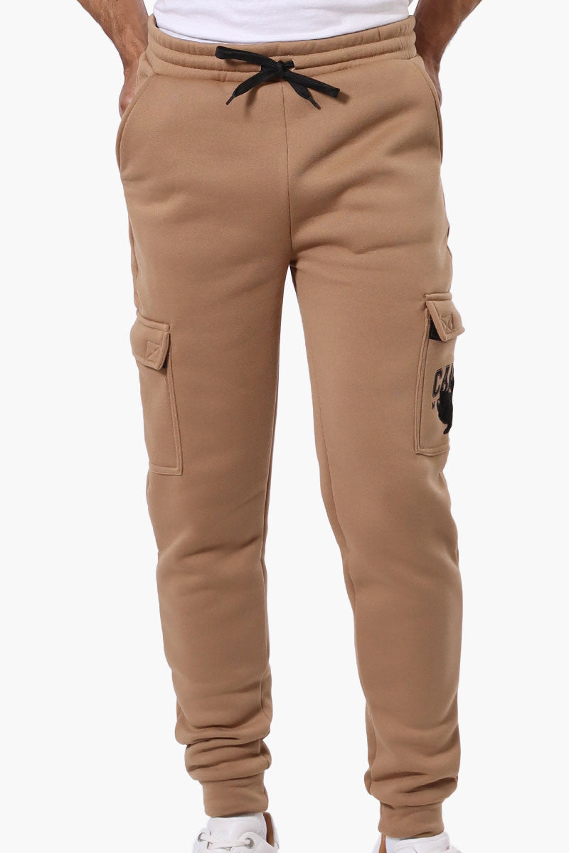 Canada Weather Gear Tie Waist Cargo Joggers - Brown - Mens Joggers & Sweatpants - Canada Weather Gear