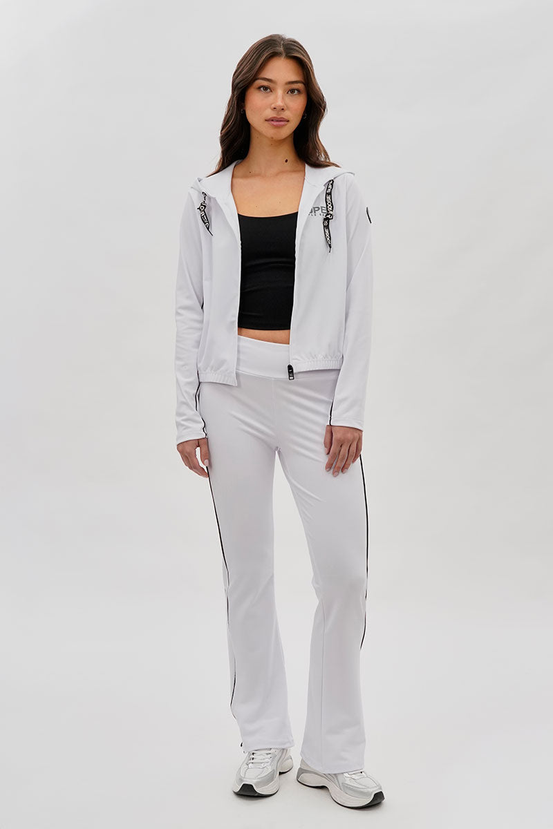 Super Triple Goose Side Piping Detail Active Pants - White - Womens Pants - Canada Weather Gear