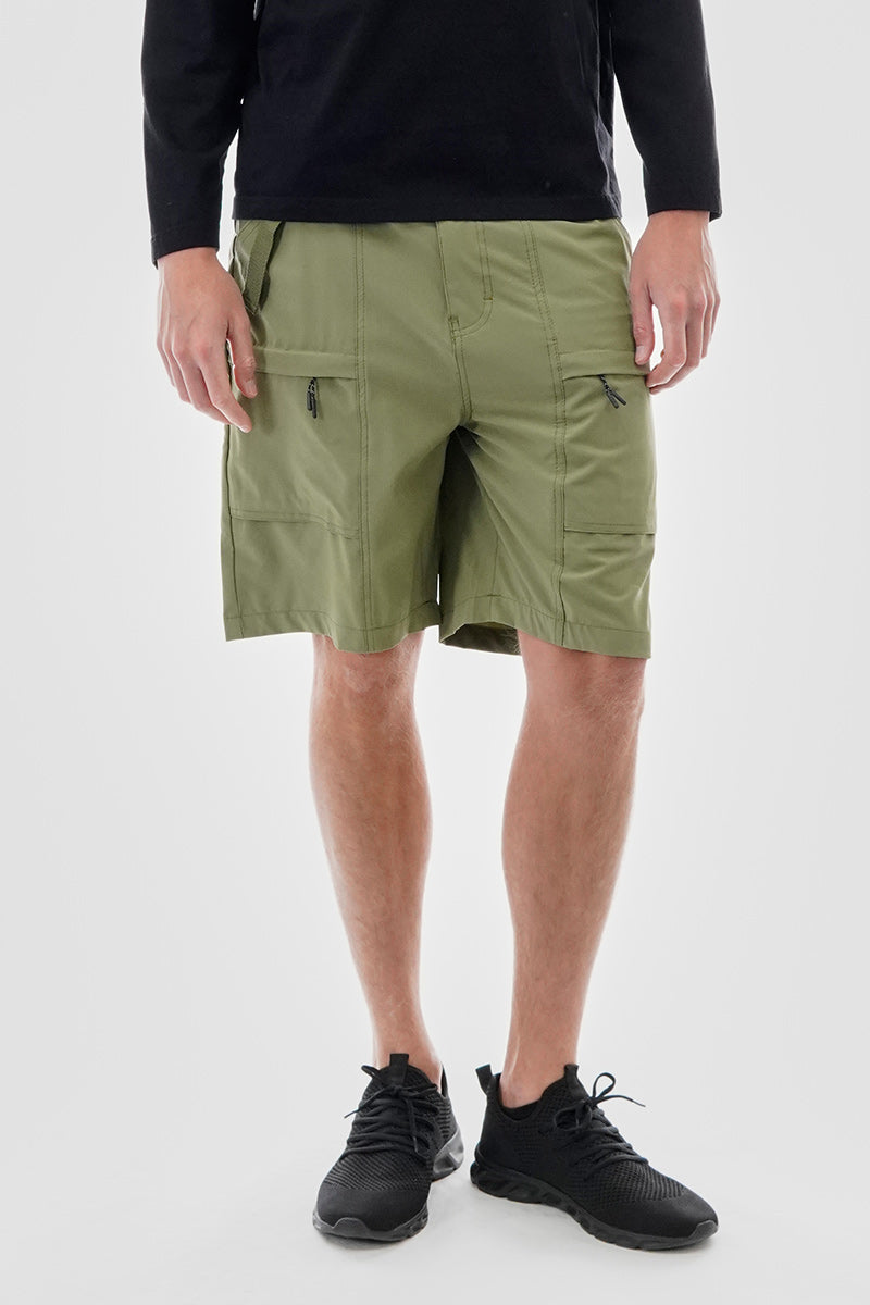 Canada Weather Gear Solid Belted Ripstop Cargo Shorts - Olive - Mens Shorts & Capris - Canada Weather Gear