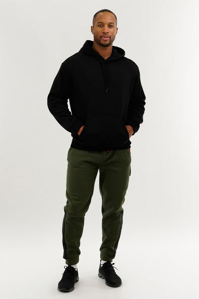 Canada Weather Gear Fleece Contrast Insert Jogger - Olive - Mens Joggers & Sweatpants - Canada Weather Gear