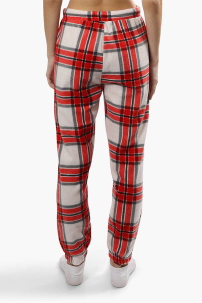 Canada Weather Gear Plush Pajama Joggers - Red - Womens Pajamas - Canada Weather Gear
