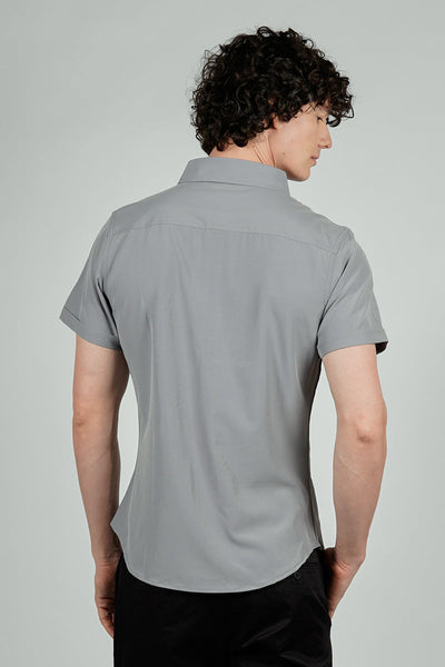 Canada Weather Gear Travel Collection Basic Button Up Casual Shirt - Grey