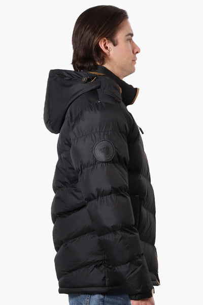 Super Triple Goose Bubble Contrast Detail Bomber Jacket - Black - Mens Bomber Jackets - Canada Weather Gear