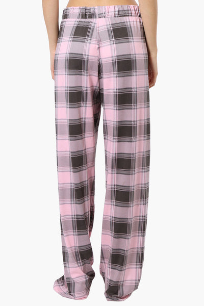 Canada Weather Gear Plaid Wide Leg Pajama Bottoms - Pink - Womens Pajamas - Canada Weather Gear