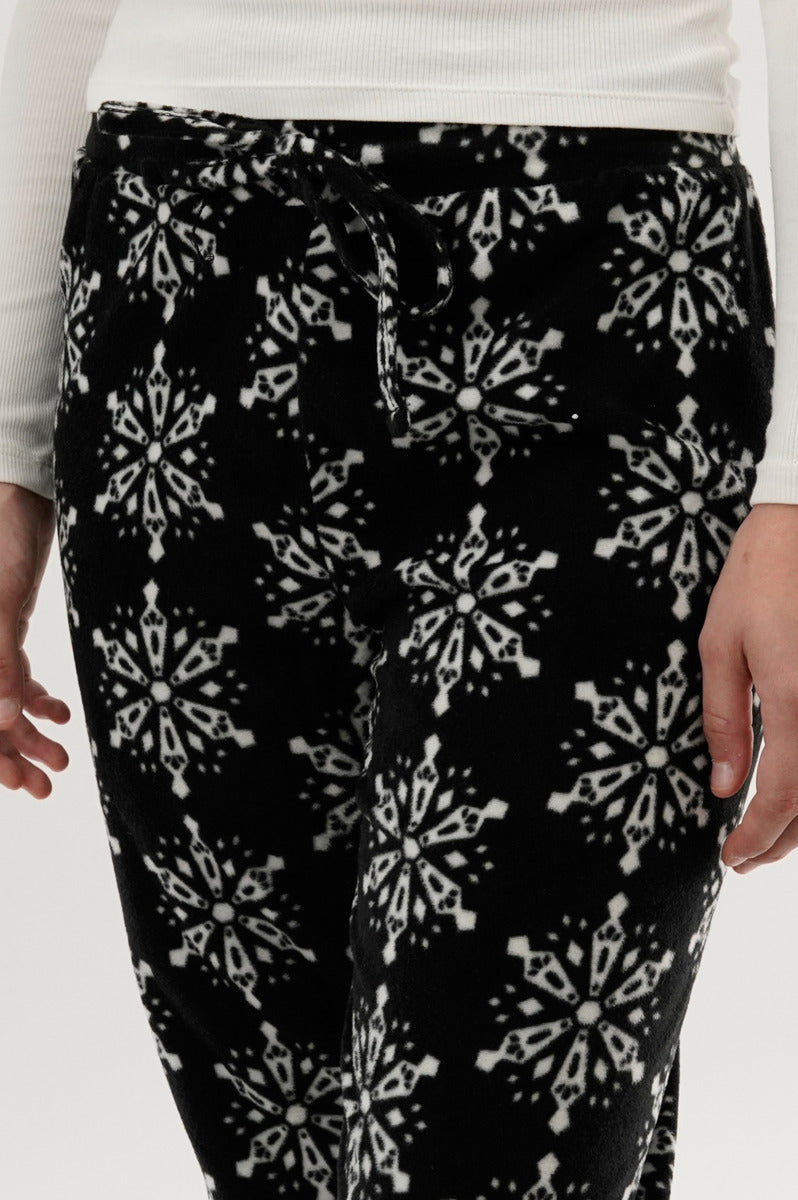 Canada Weather Gear Festive Print Pajama Pants - Black - Womens Pajamas - Canada Weather Gear
