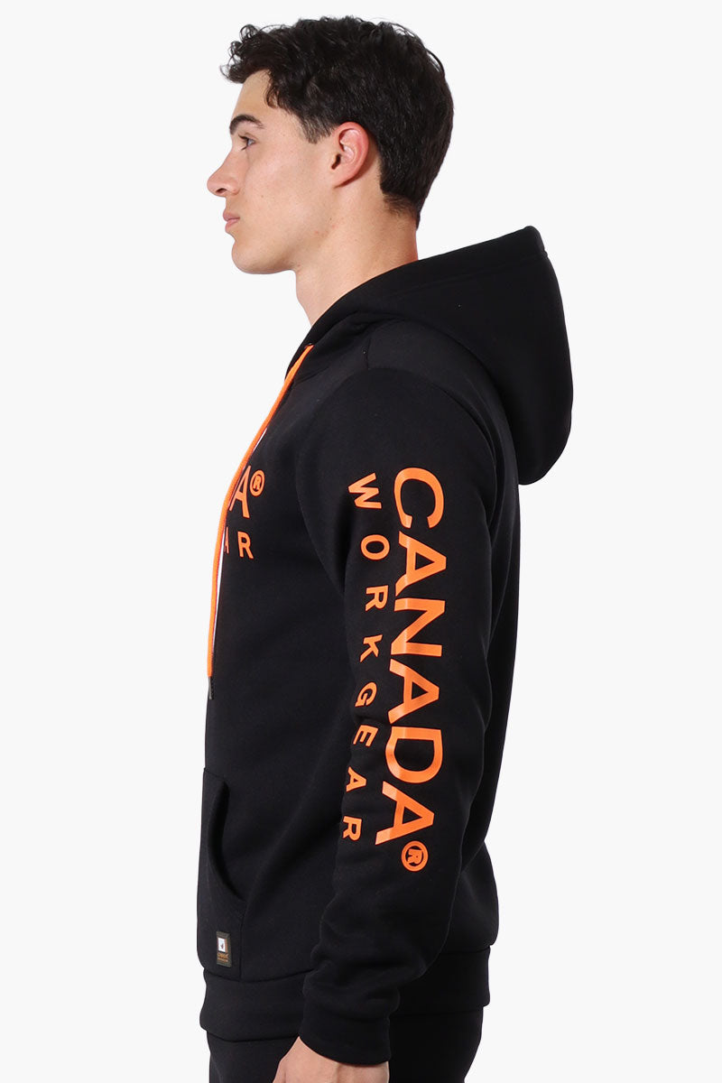 Canada Work Gear Logo Sleeve Hoodie - Black - Mens Hoodies & Sweatshirts - Canada Weather Gear