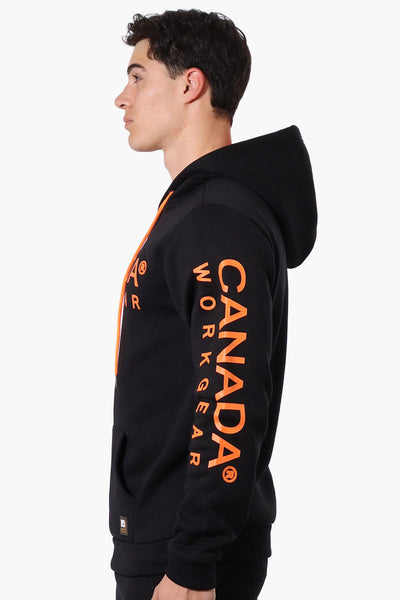 Canada Work Gear Logo Sleeve Hoodie - Black - Mens Hoodies & Sweatshirts - Canada Weather Gear